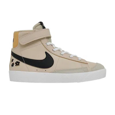 Pre-owned Nike Blazer Mid 77 Ps 'embroidered Floral' | Cream | Kid's Size 3 In White