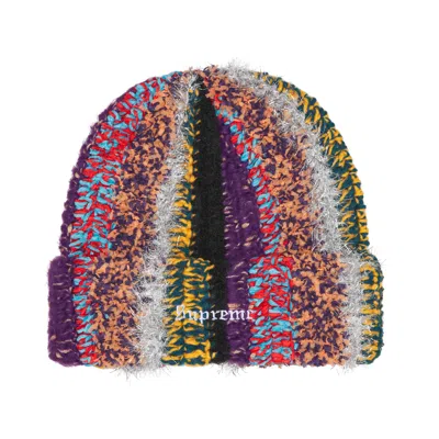 Pre-owned Supreme Tinsel Stripe Beanie 'multicolor' | Multi-color | Men's Size Onesize