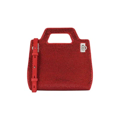 Pre-owned Ferragamo Wanda Mini Stain And Strass Top-handle Bag 'red' | Women's Size Onesize