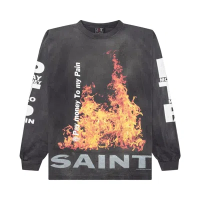 Pre-owned Saint Mxxxxxx X Pay Money To My Pain Sr To Ss Long-sleeve Tee 'black' | Men's Size Xl