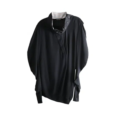 Pre-owned Kiko Kostadinov Howe Jersey Top 'coal Black' | Women's Size 36