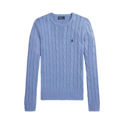 Pre-owned Polo Ralph Lauren Pima Cotton Julianna Long-sleeve Pullover 'blue' | Women's Size S