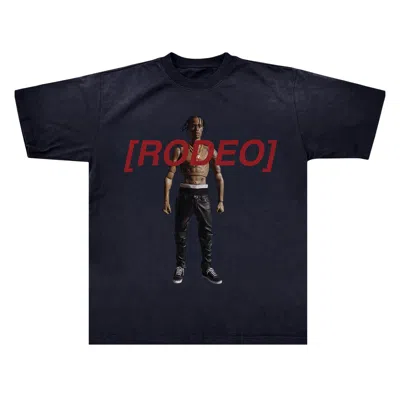 Pre-owned Cactus Jack By Travis Scott Rodeo 10 Years Action Figure Tee 'black' | Men's Size L