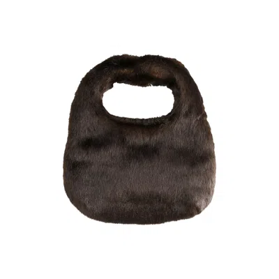 Pre-owned Amomento Fur Tote Bag 'brown' | Women's Size Onesize