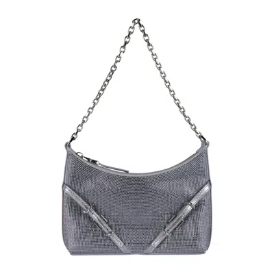 Pre-owned Givenchy Mini Voyou Party Shoulder Bag In Satin And Strass 'lavender' | Purple | Women's Size Onesiz