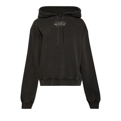 Pre-owned Alexander Wang Hoodie W/ Blade Logo 'washed Cedar' | Brown | Women's Size M