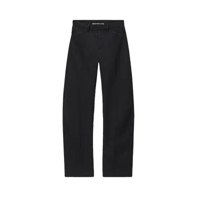 Pre-owned Alexander Wang Mid-rise Bowed Leg Pant 'black' | Women's Size 6