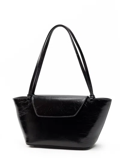Elleme Courrier Tote Vintage Leather Black