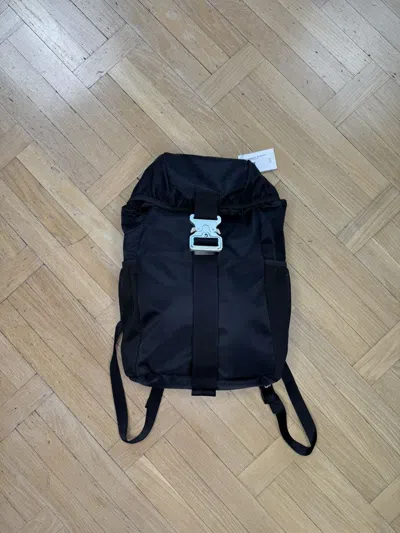 Pre-owned Alyx Buckle Camp Backpack Fw23 In Black