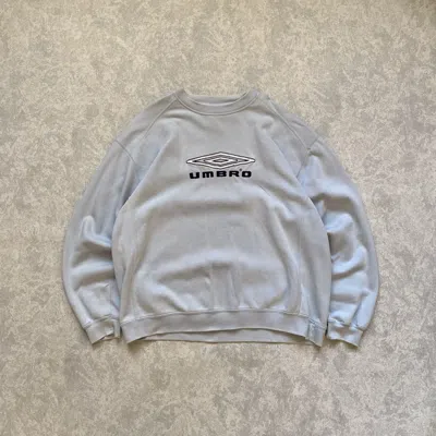 Pre-owned Umbro Vintage  Logo Crewneck Sweatshirt In Blue