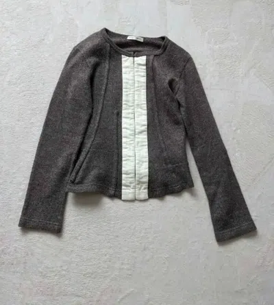 Pre-owned Comme Des Garçons Wool Blend Cardigan - Dmc In Gray