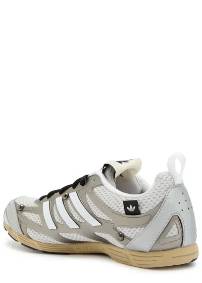 Adidas Originals Adidas X Wales Bonner X Sftm Adizero Panelled Mesh Sneakers In Gray