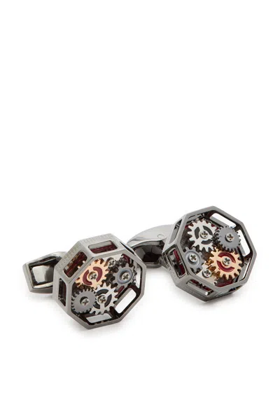 Tateossian Octo Gears Cufflinks In Green