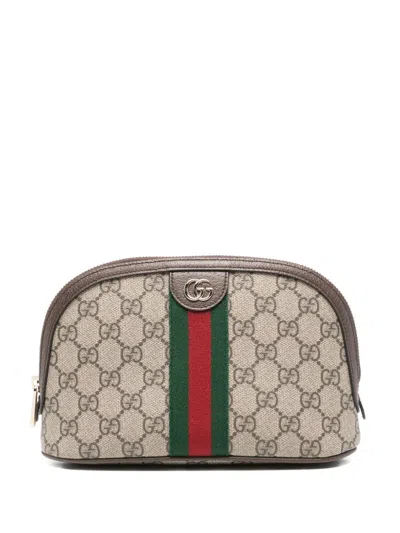 Gucci Ophidia Gg Beauty-case In Brown
