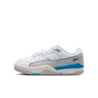 Jordan Flight Court Big Kids' Shoes In White
