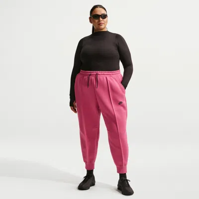 Nike Women's  Sportswear Tech Fleece Mid-rise Jogger Pants (plus Size) In Brown