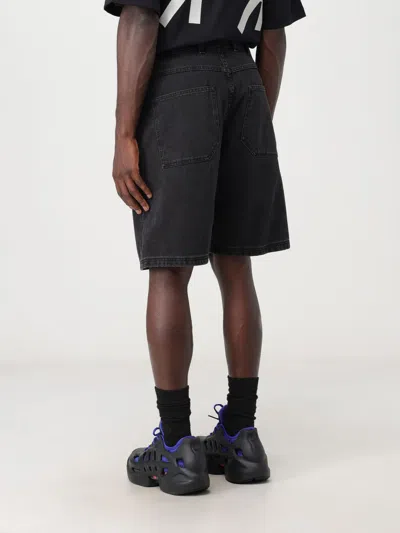 44 Label Group Logo-print Wide-leg Denim Shorts In Brown