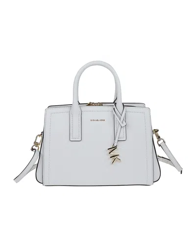Michael Michael Kors Laila Small Pebbled Satchel Bag In Gray