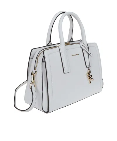 Michael Michael Kors Laila Small Pebbled Satchel Bag In Gray