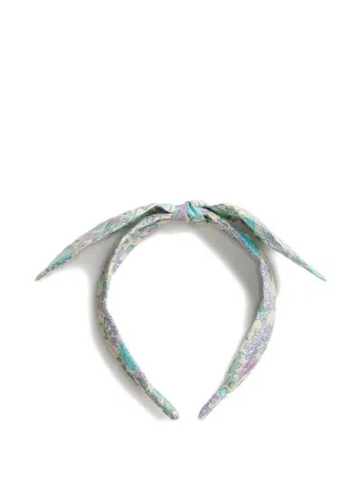 Bonpoint Lorette Bow-detail Floral Headband In Brown