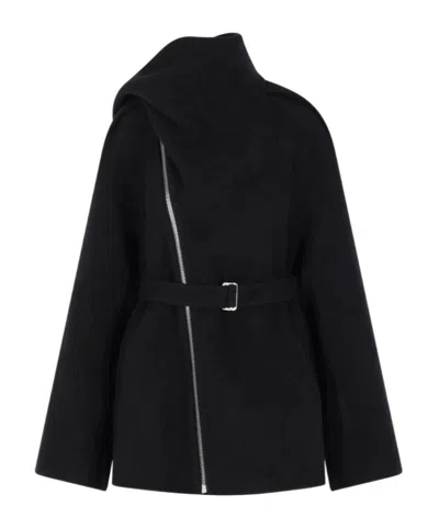 Rick Owens Scarf Flight Belted Jacket In Multi