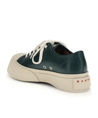 Marni Pablo Leather Lace-up Sneakers In Multi