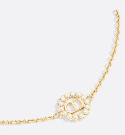 Dior Petit Cd Circle Bracelet In Gold