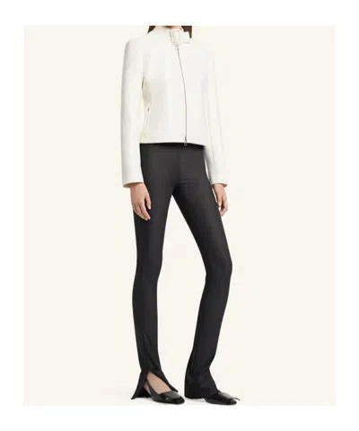 Courrèges Buckle-neck Logo-detail City Jacket In Animal Print