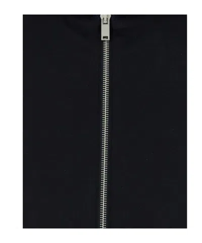 Jil Sander Midnight Blue Wool Cardigan In Black