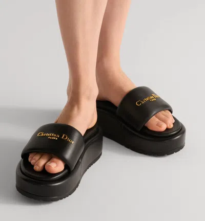 Dior D-lane Platform Slide In Multi