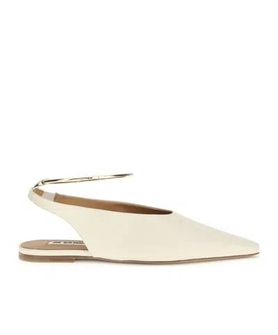 Jil Sander Ring Embellished Ballerinas In Multi