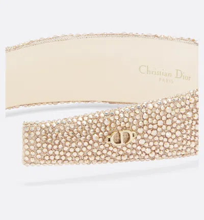 Dior Logo Headband In Brown