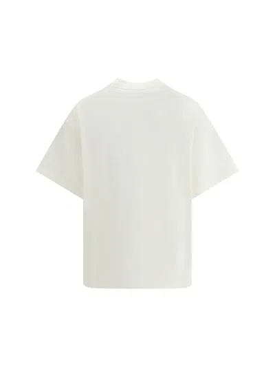 Jil Sander Crewneck Short Sleeves Classic Print T-shirt Clothing In White