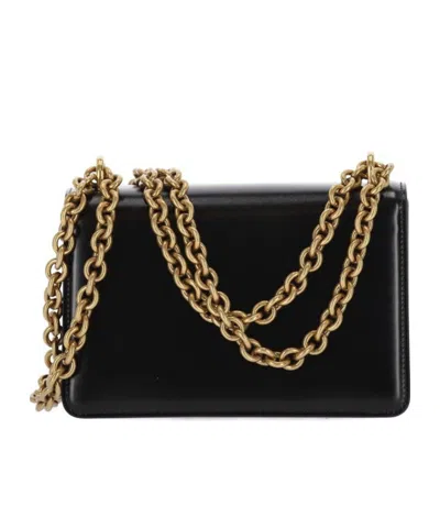 Valentino Leather Mini Bag In Black