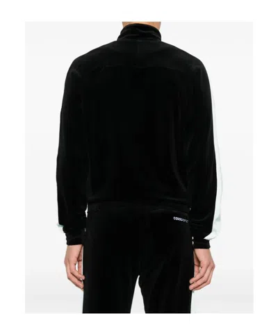 Casablanca High Collar Sweatshirt Featuring Contrast Panels In Black