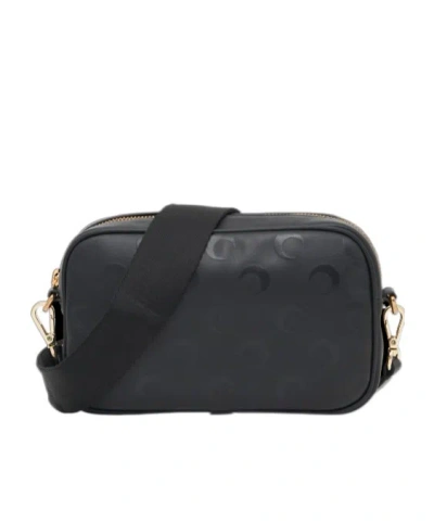 Marine Serre Moon Print Satchel In Black