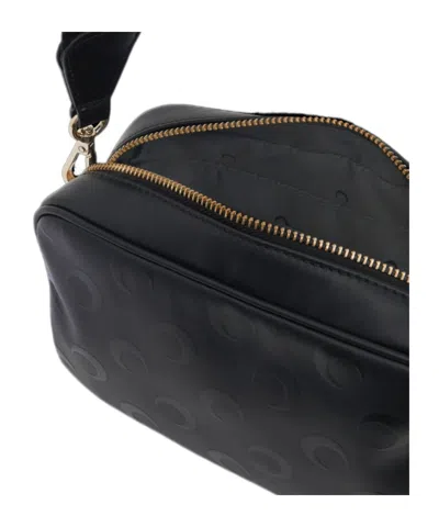 Marine Serre Moon Print Satchel In Black
