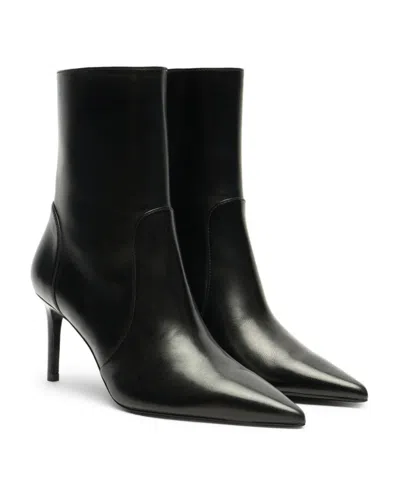 Stuart Weitzman 75mm Stuart Power Zip-detail Pointed-toe Boots In Animal Print