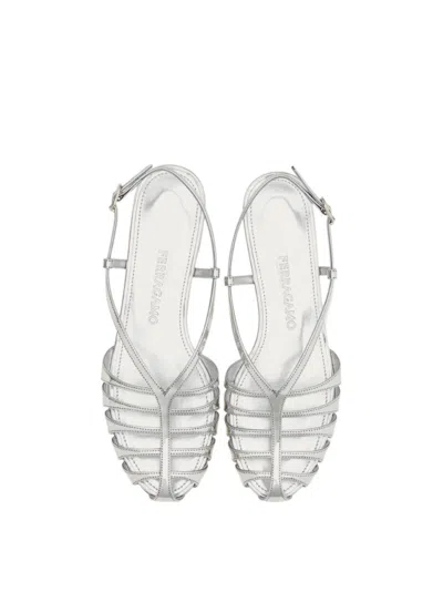 Ferragamo Caged Sandals In Multi