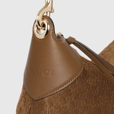 Gucci B Medium Shoulder Bag In Brown