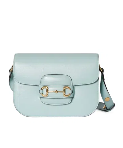 Gucci Horsebit 1955 Small Shoulder Bag In Blue