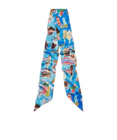 Balenciaga Women's Sweet Treat Scarf In Blue In Brown