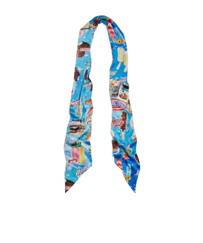 Balenciaga Women's Sweet Treat Scarf In Blue In Brown