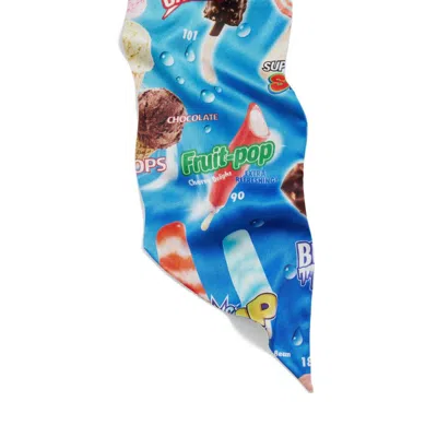 Balenciaga Women's Sweet Treat Scarf In Blue In Brown