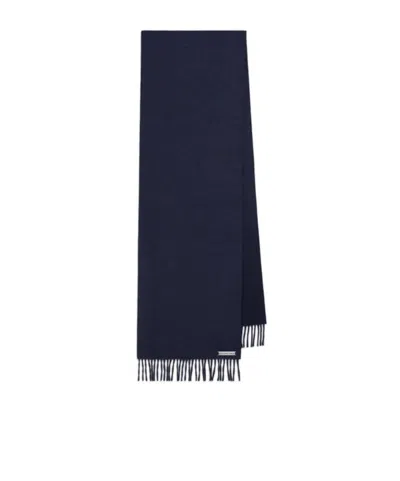 Balenciaga Women's Scarf In Navy In Brown