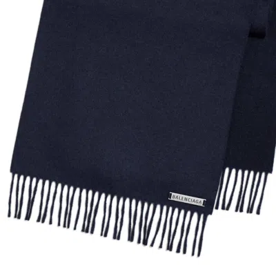 Balenciaga Women's Scarf In Navy In Brown