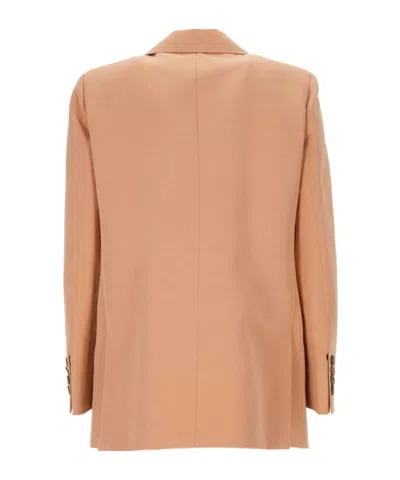 Blazé Milano Double-breasted Jacket In Neutral