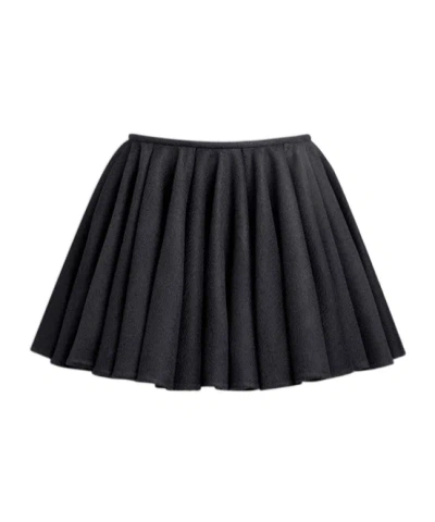 Alaïa Solid Color Umbrella Skirt In Black