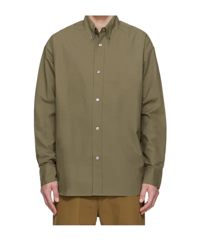 Studio Nicholson Jude Cotton Shirt In Green