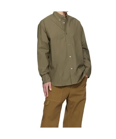 Studio Nicholson Jude Cotton Shirt In Green